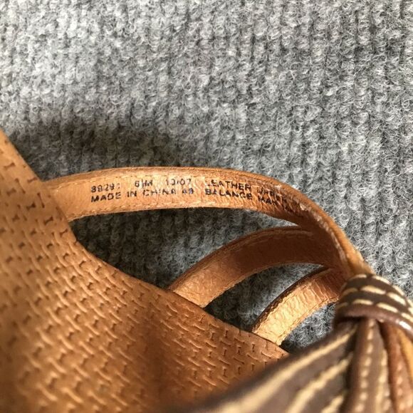 Clarks leather strap wedge sandals women’s size 6.5 - Picture 8 of 9